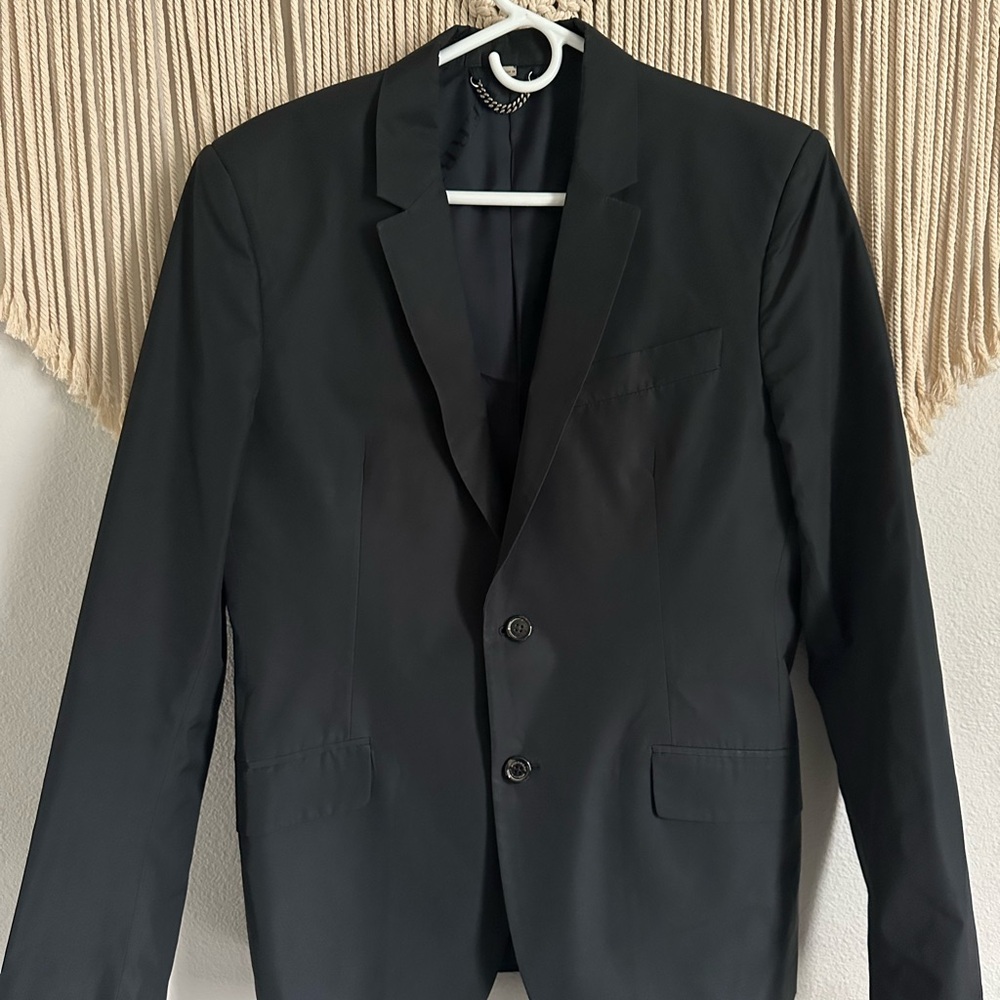 Burberry London Men's Black Blazer Burberry, Italian size 50R / US 40R